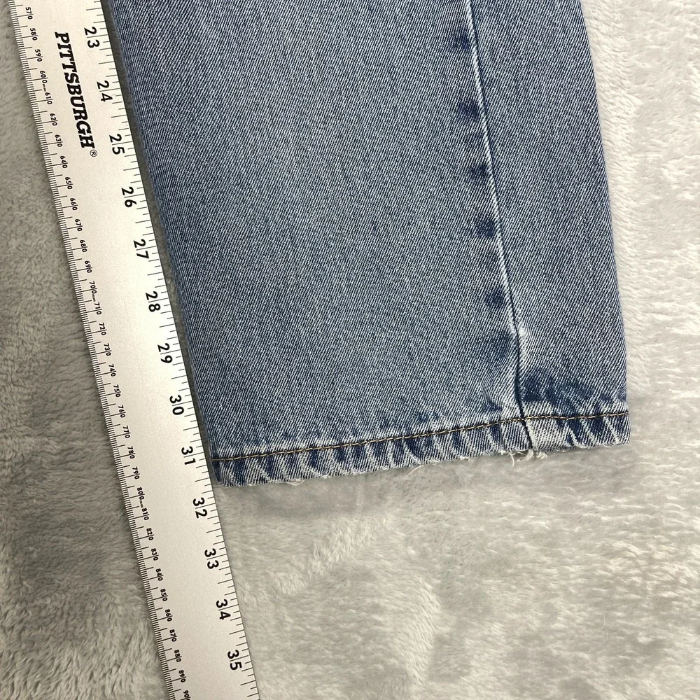 Levi's 505‎ Jeans Mens 34x32 Blue Denim Red Tab 5-Pocket Straight Leg Streetwear